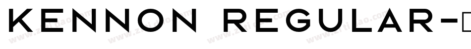 Kennon Regular字体转换